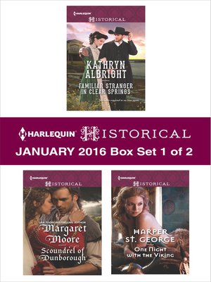 cover image of Harlequin Historical January 2016, Box Set 1 of 2